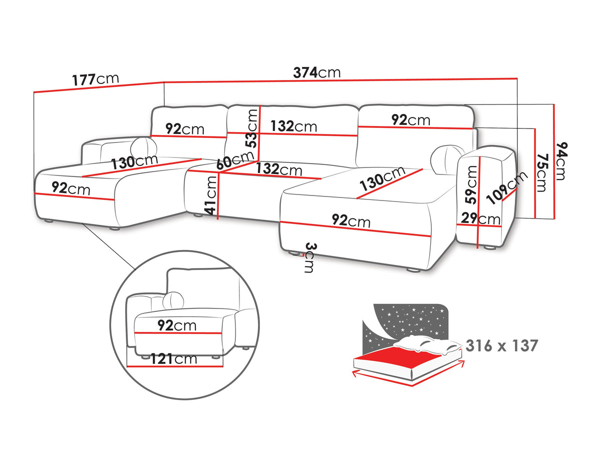 Corner sofa 639815