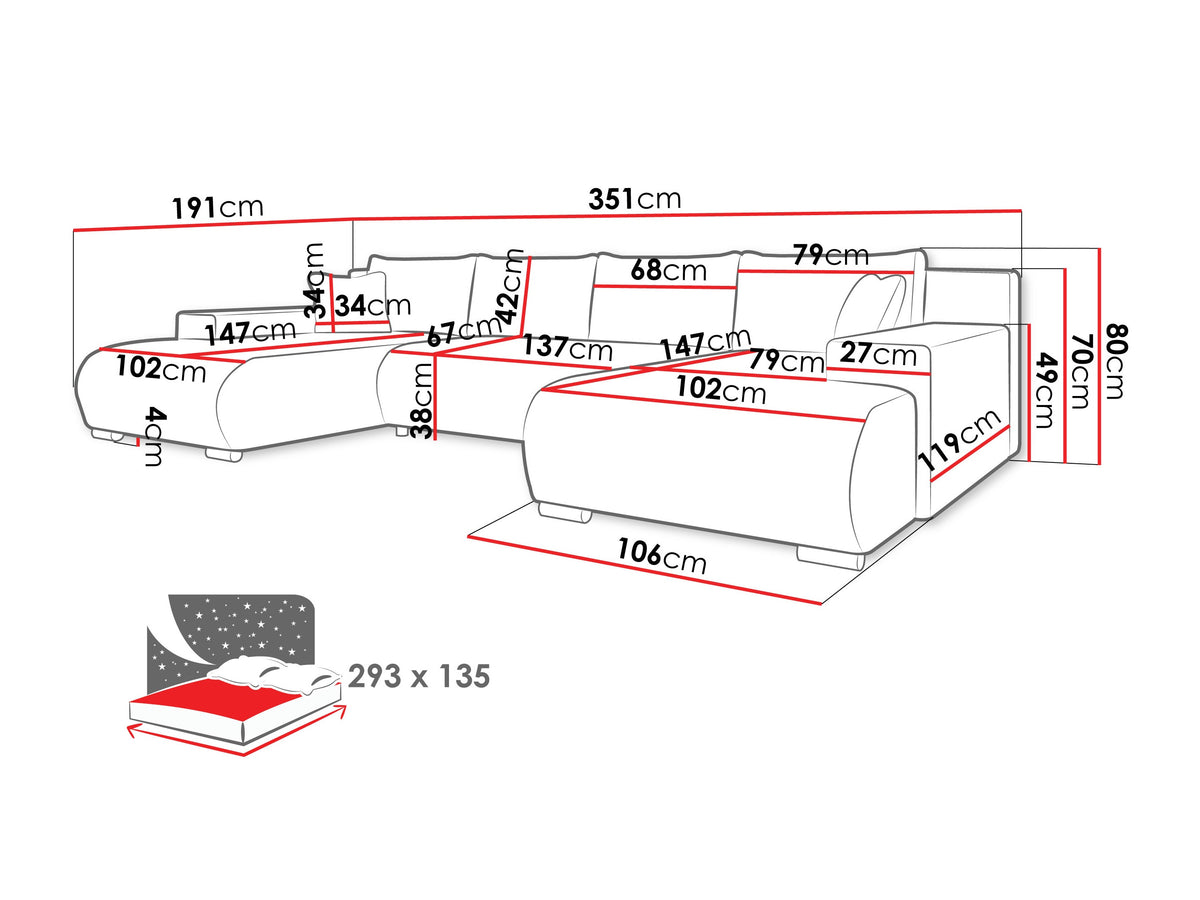Corner sofa 616795