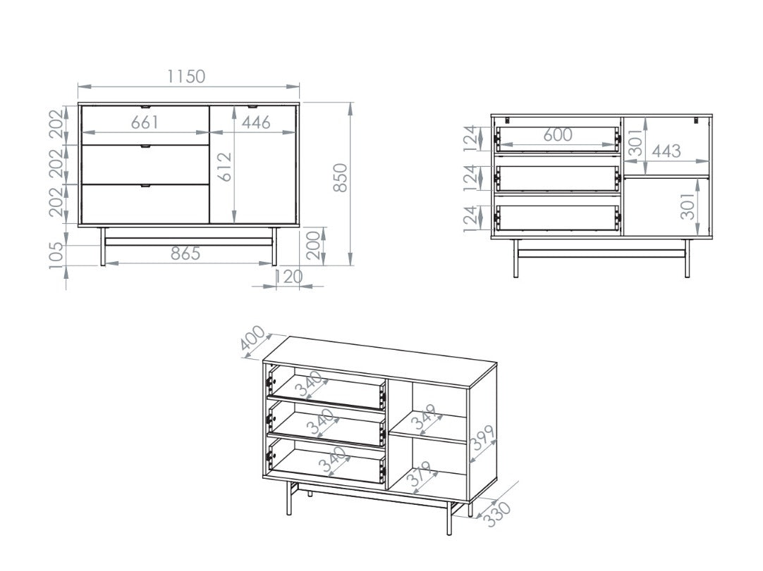 Chest of drawers 643074