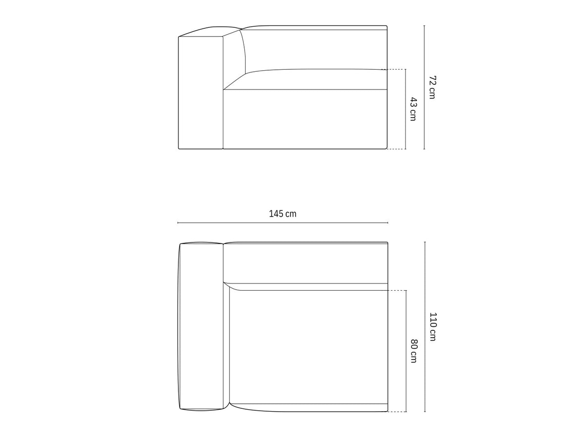 Modular seating unit 648434
