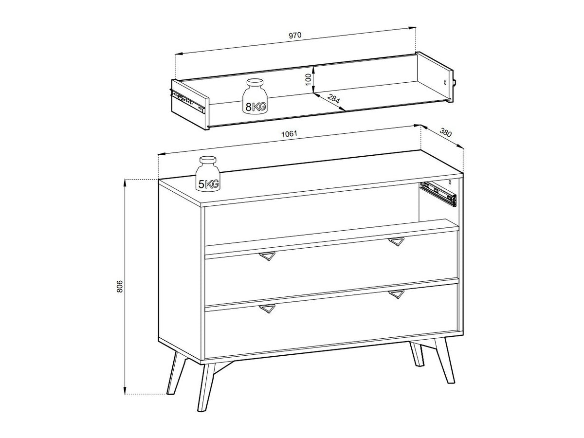 Chest of drawers 638426
