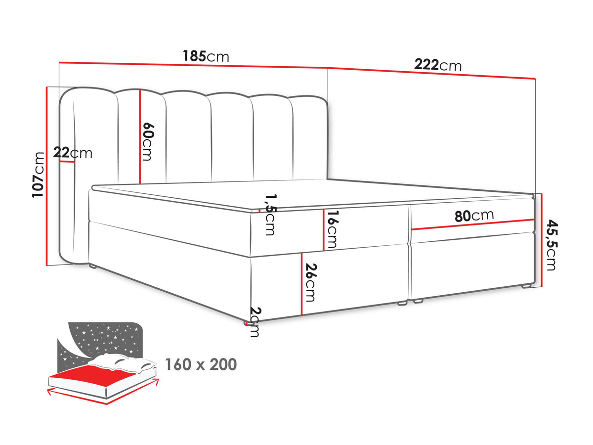 Continental bed 663858