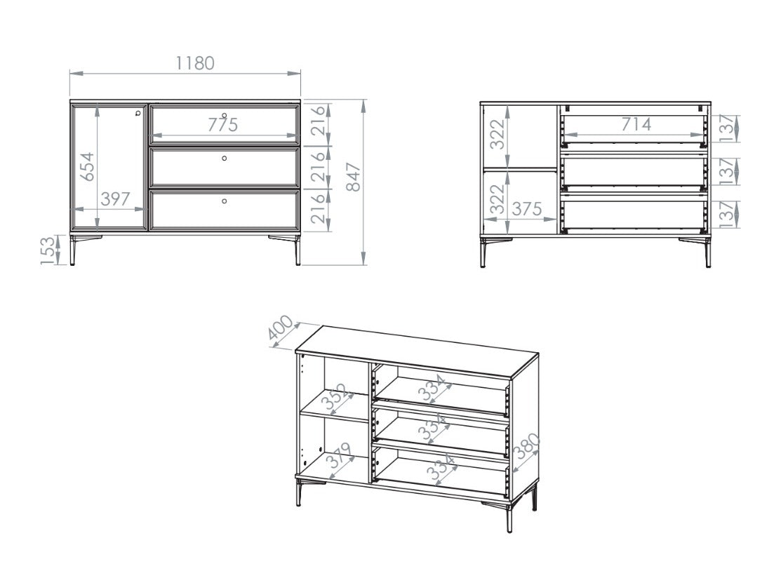 Chest of drawers 671774