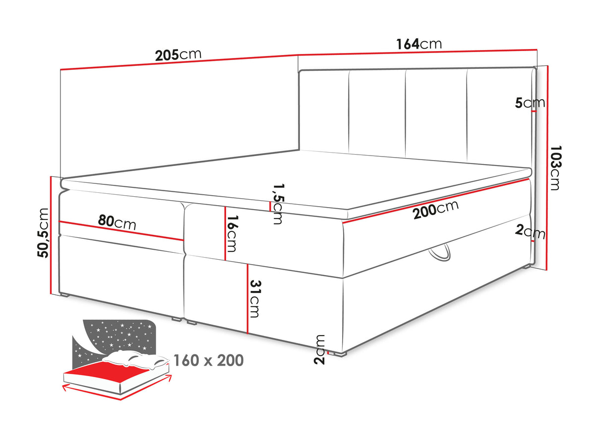 Continental bed 263501 5048681