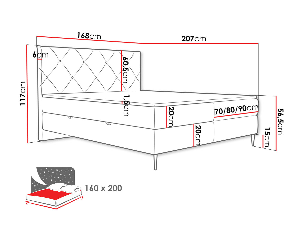 Continental bed 580562 5048758