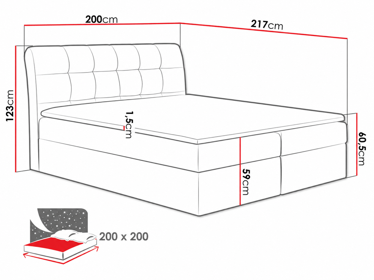 Continental bed 66353 5060083