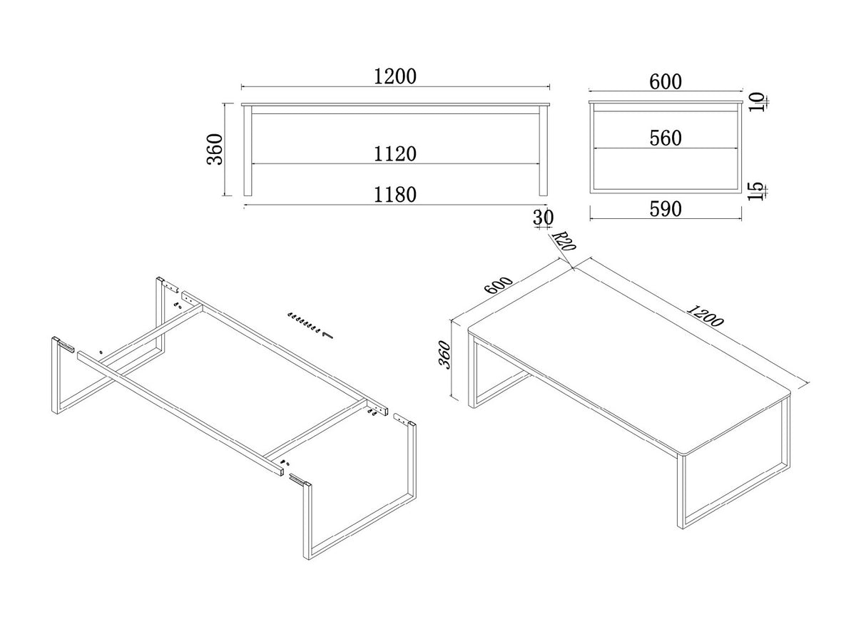 Coffee table 681457
