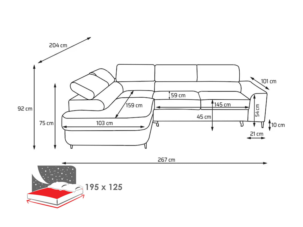 Corner sofa 680558 5080003