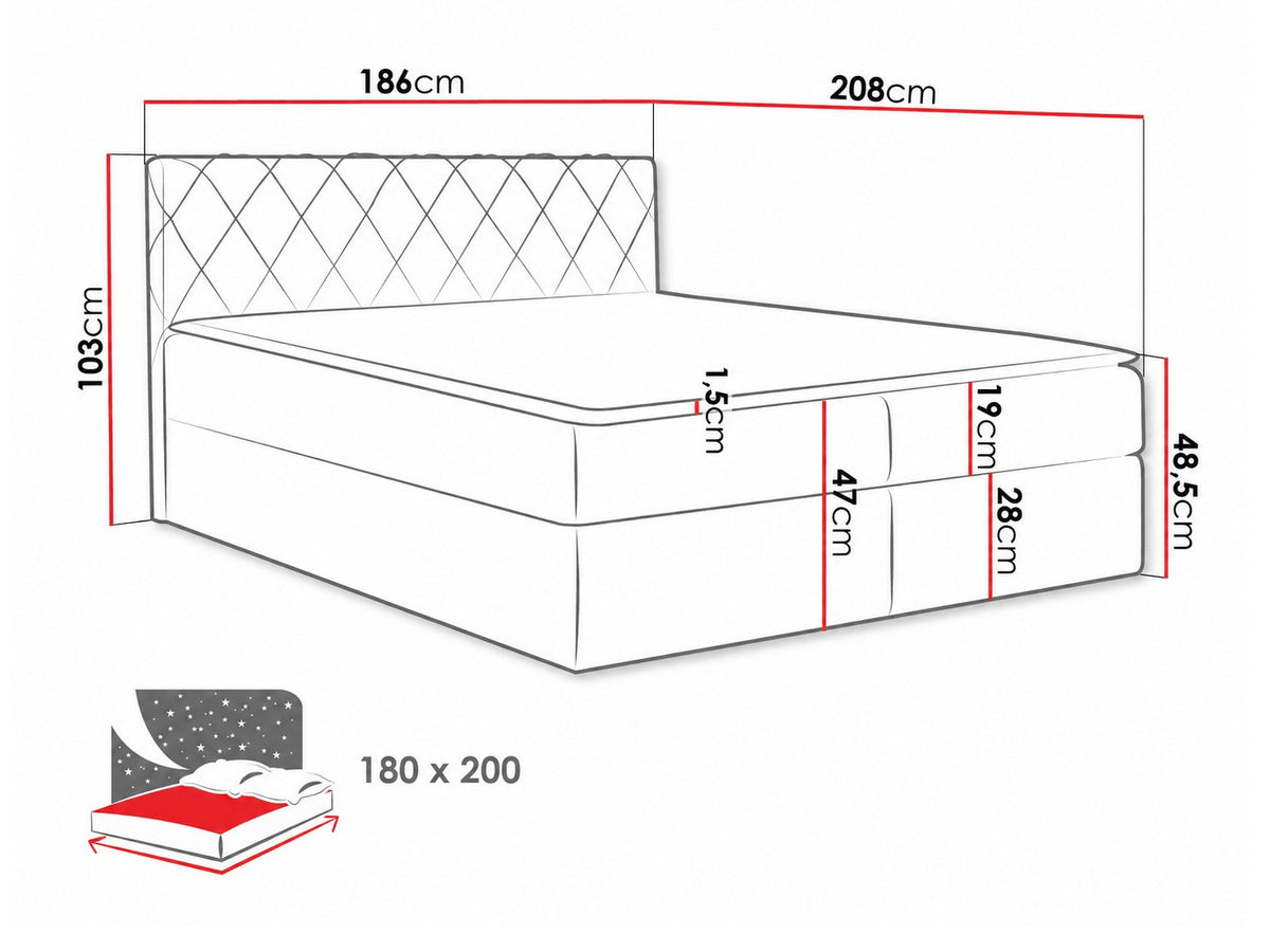 Continental bed 115264 5080130