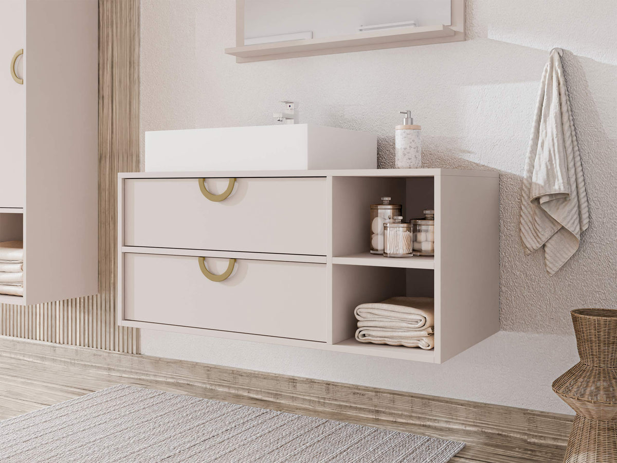 Wall-mounted bathroom cabinet for washbasin 615723