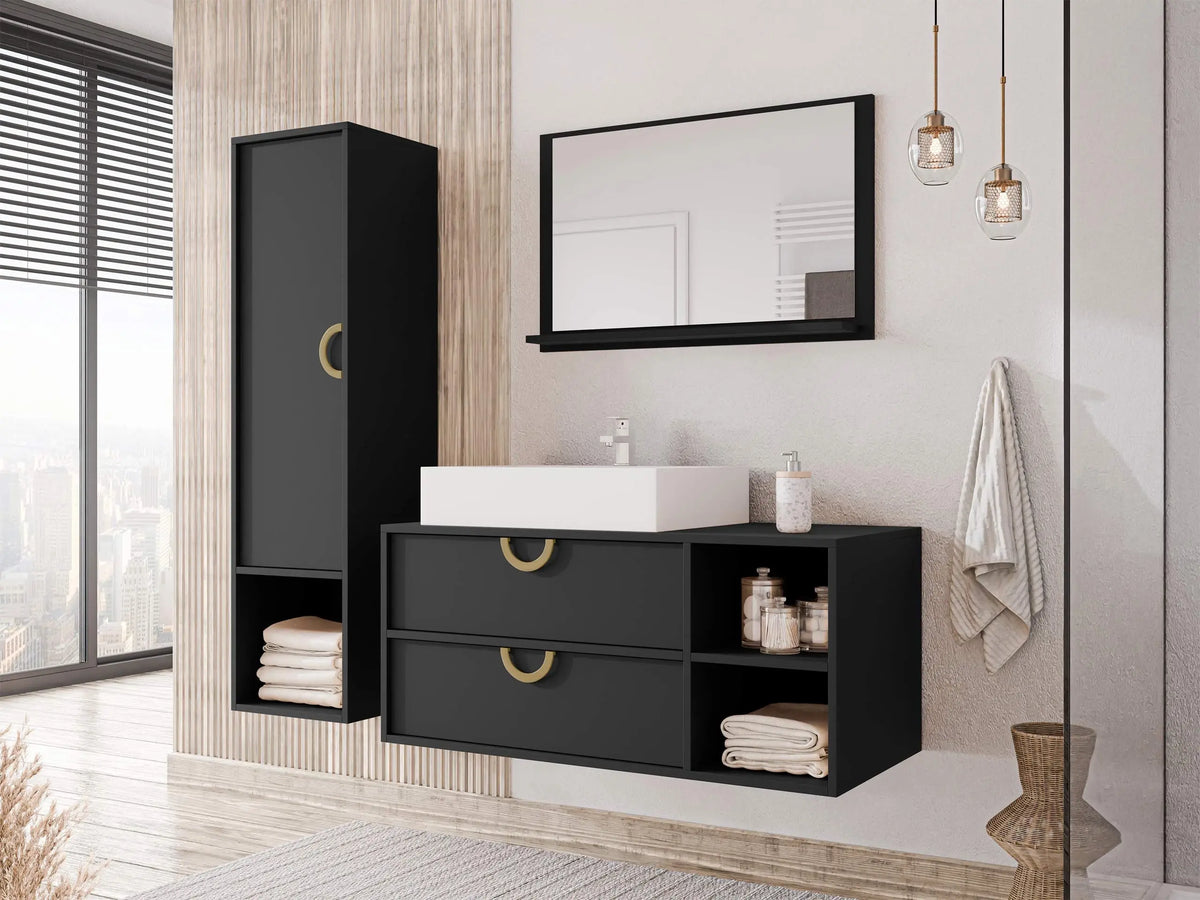 Wall-mounted bathroom cabinet for washbasin 615723