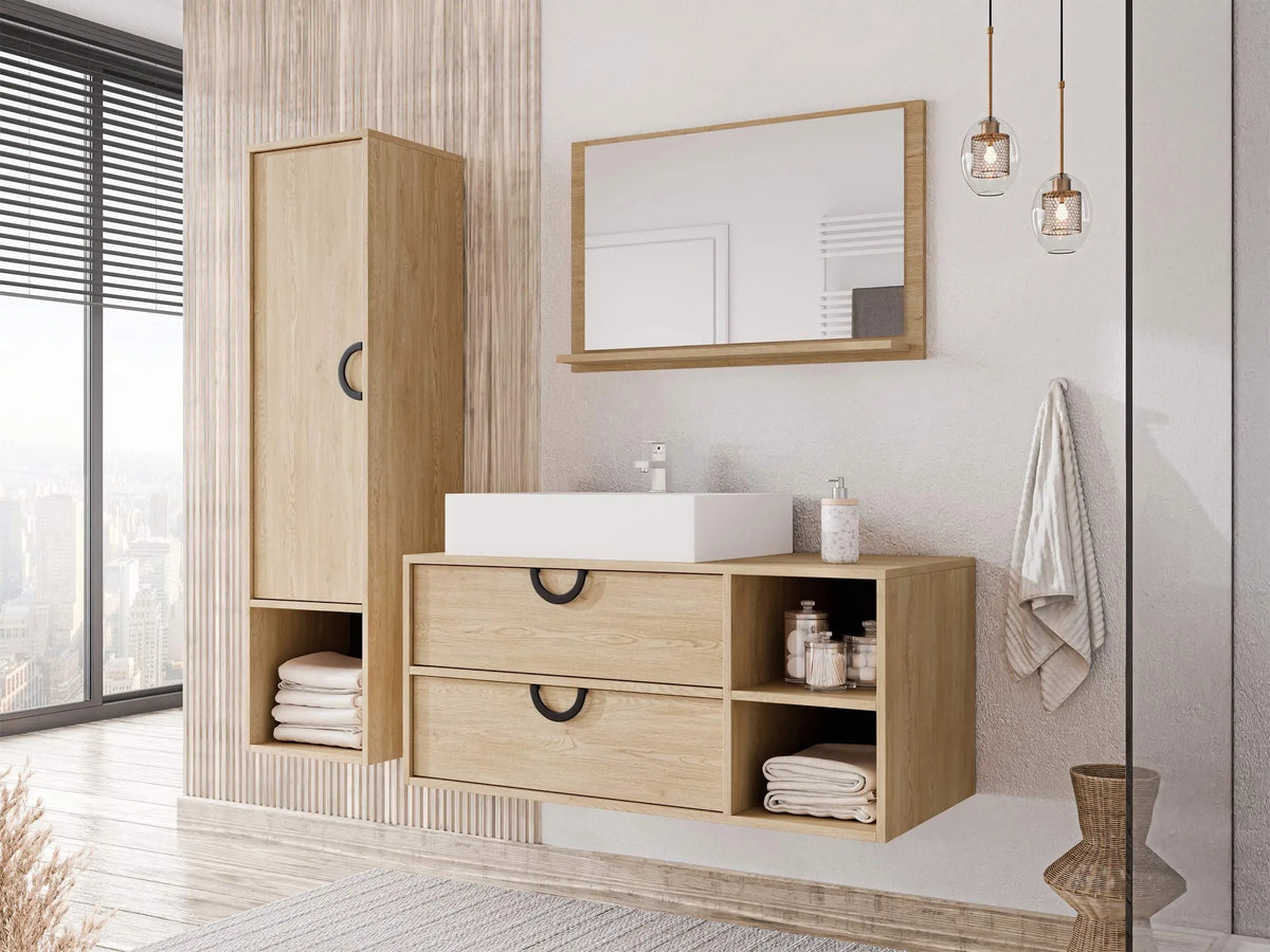 Wall-mounted bathroom cabinet for washbasin 615723