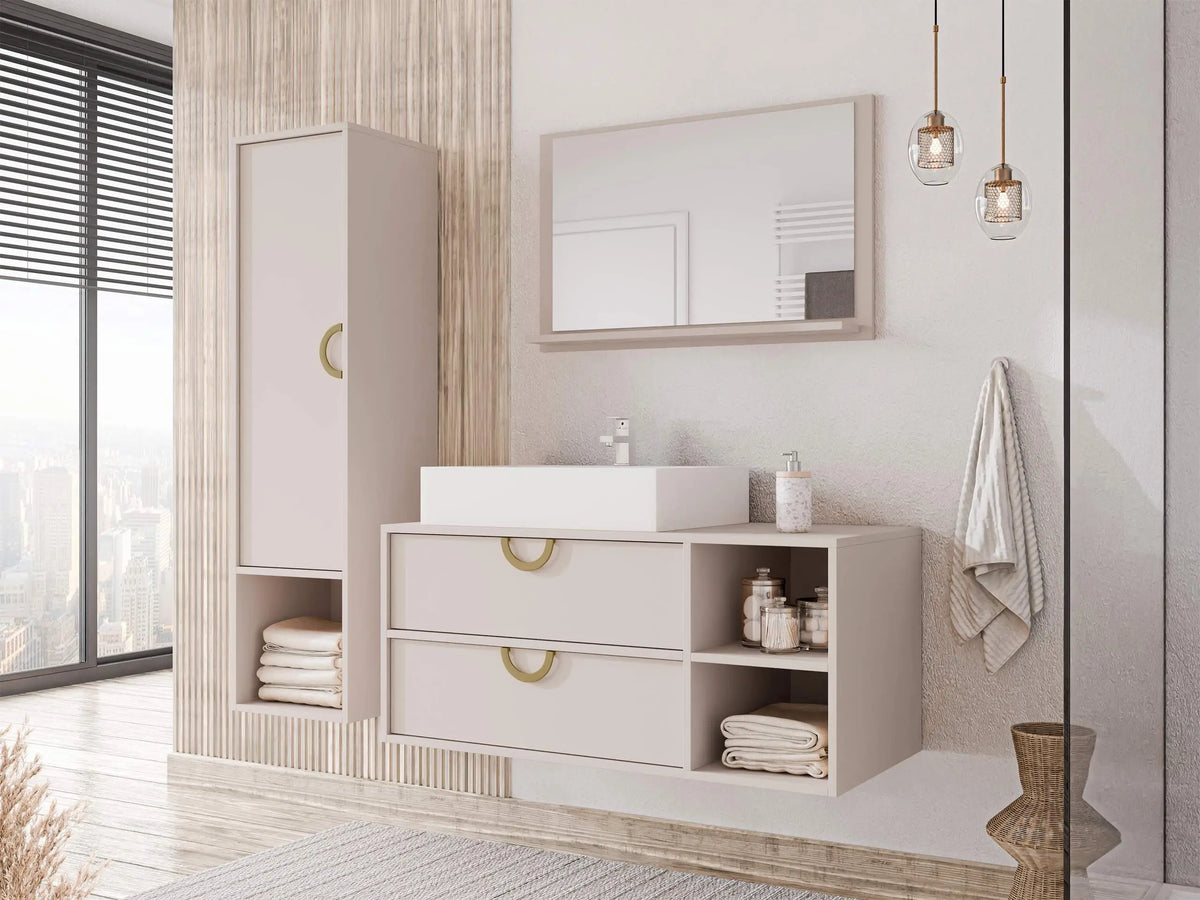 Wall-mounted bathroom cabinet for washbasin 615723