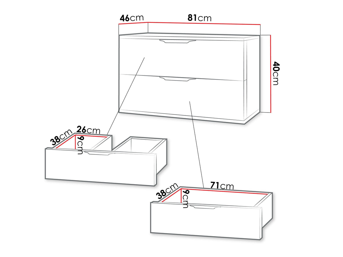 Wall-mounted bathroom cabinet for washbasin 682980