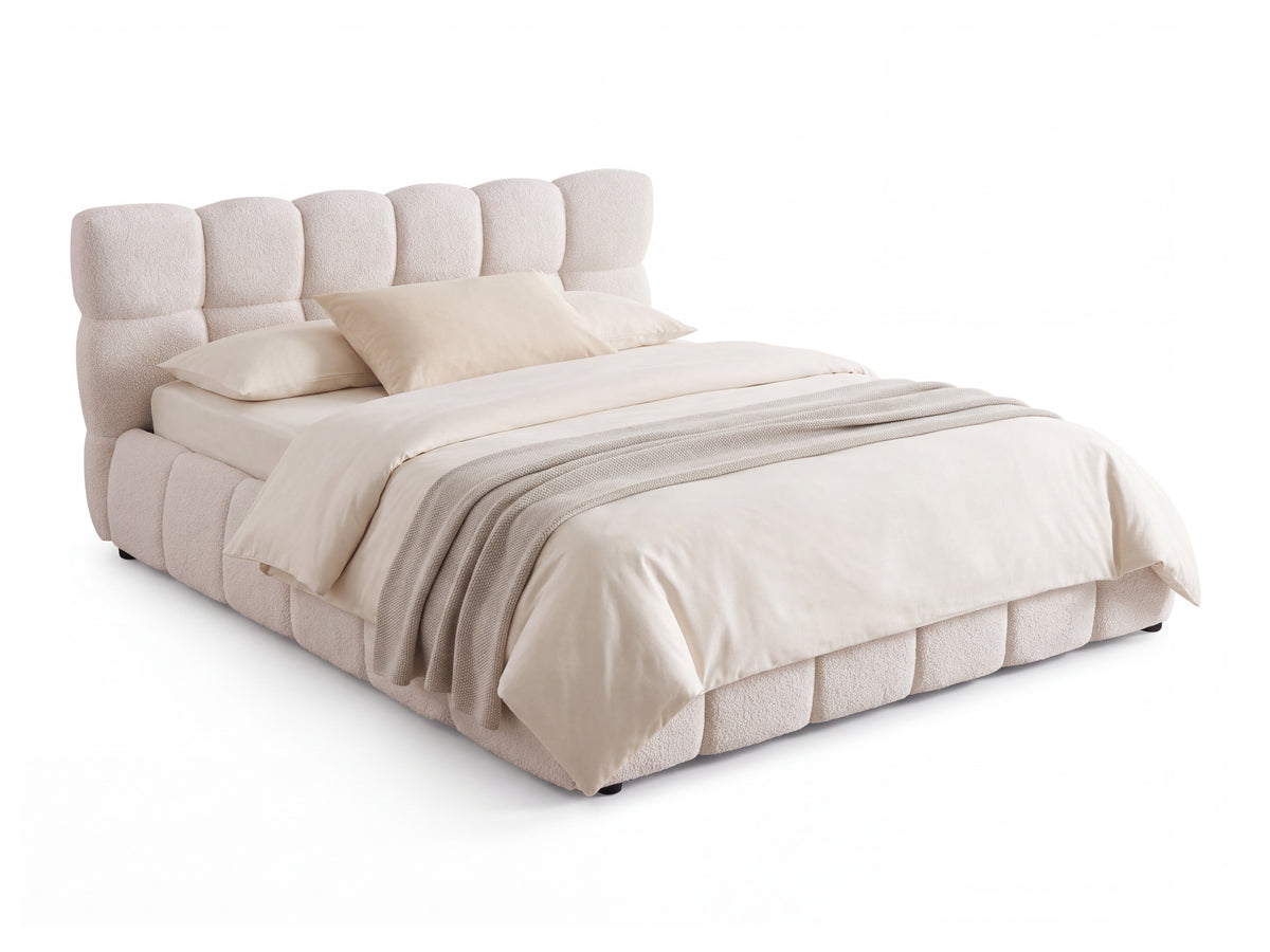 Bed Giroma 160 x 200 cm with storage, cream 5138766
