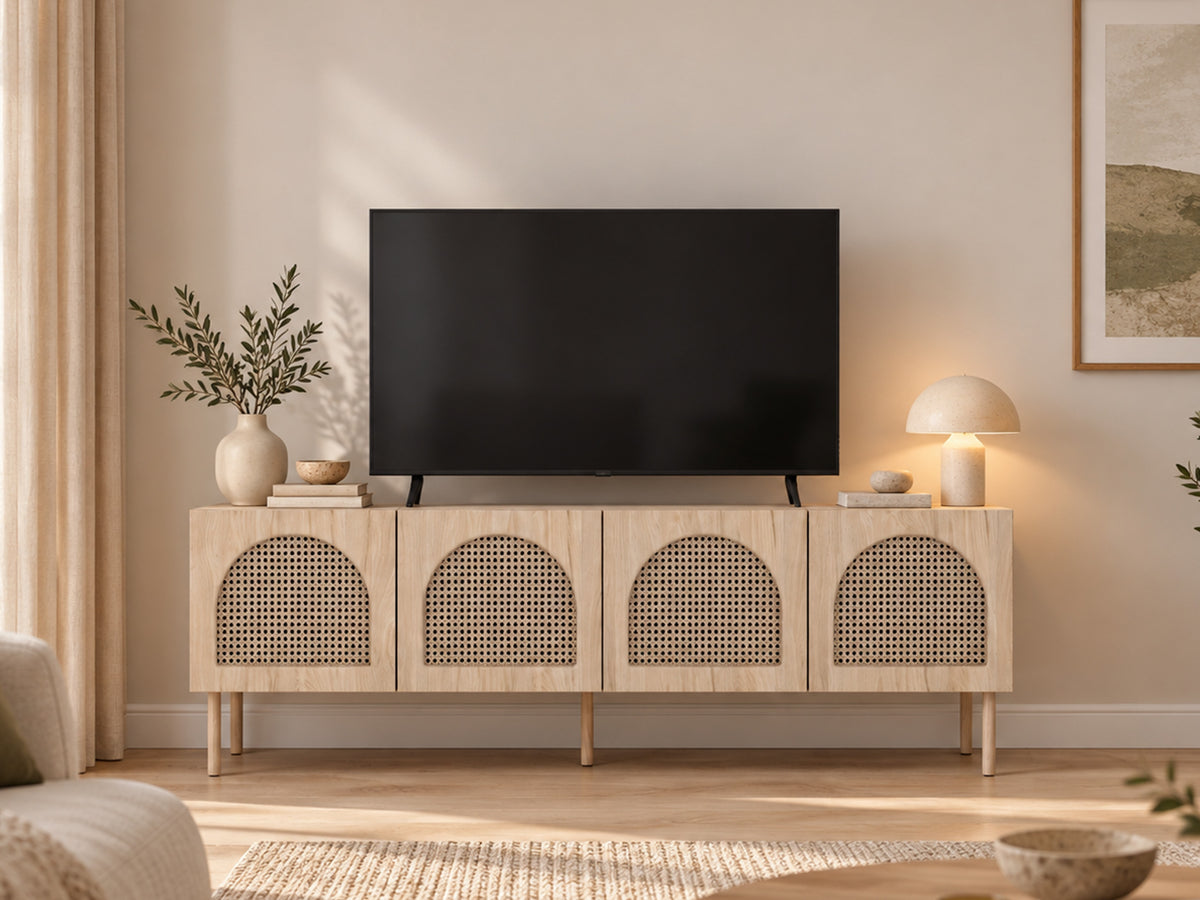 TV stand Bodela 160 cm, light brown 5139028