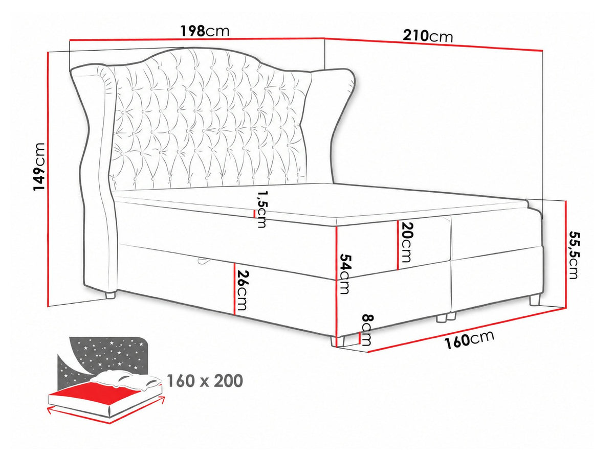 Continental bed 263304 5165676