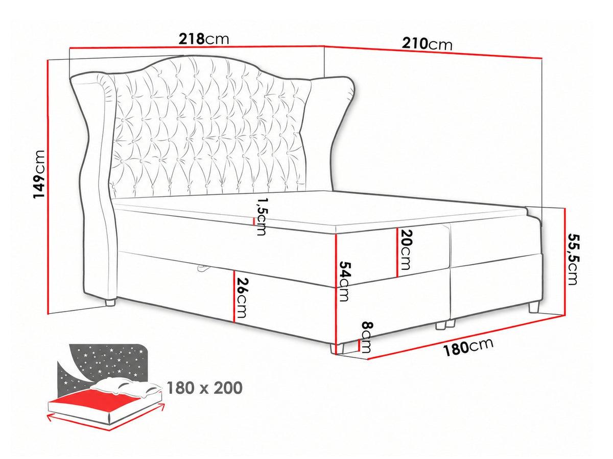 Continental bed 263304 5165709