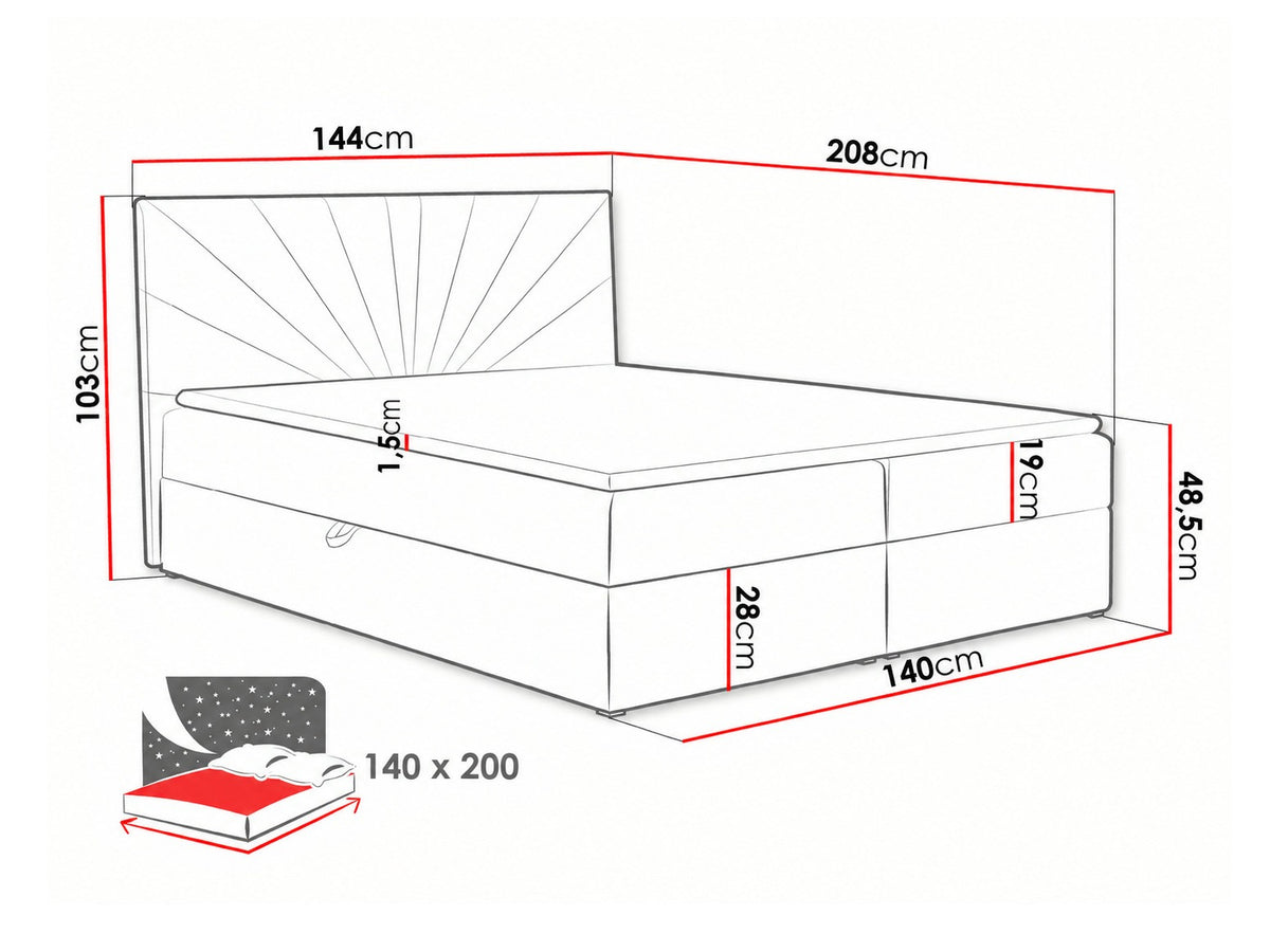 Continental bed 263372 5166527