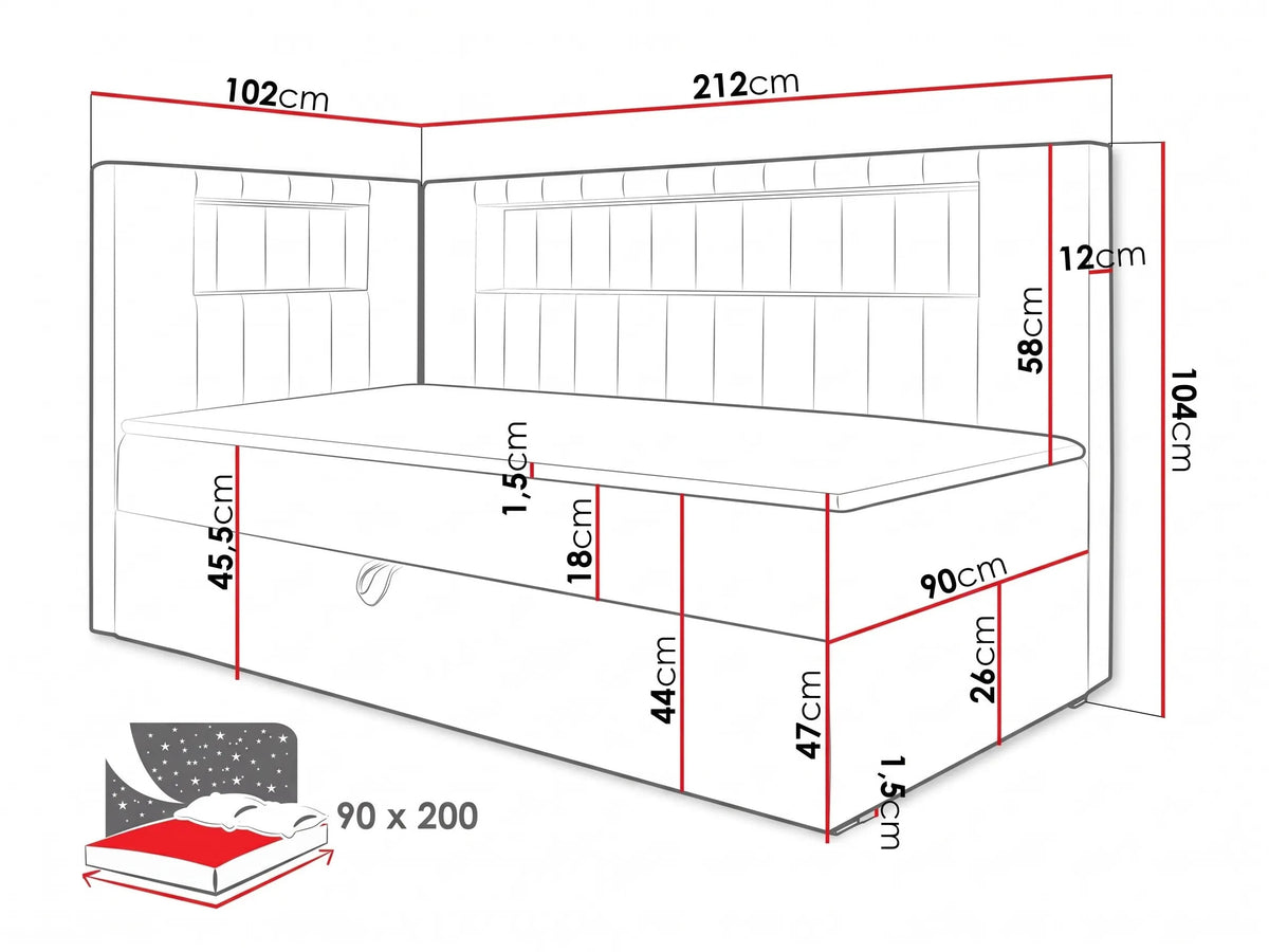 Continental bed 470436 5168819