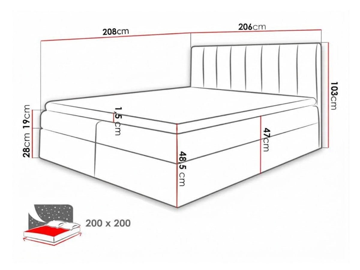 Continental bed 110101 5169229