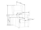 Armchair recliner 240210