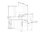 Armchair recliner 240210