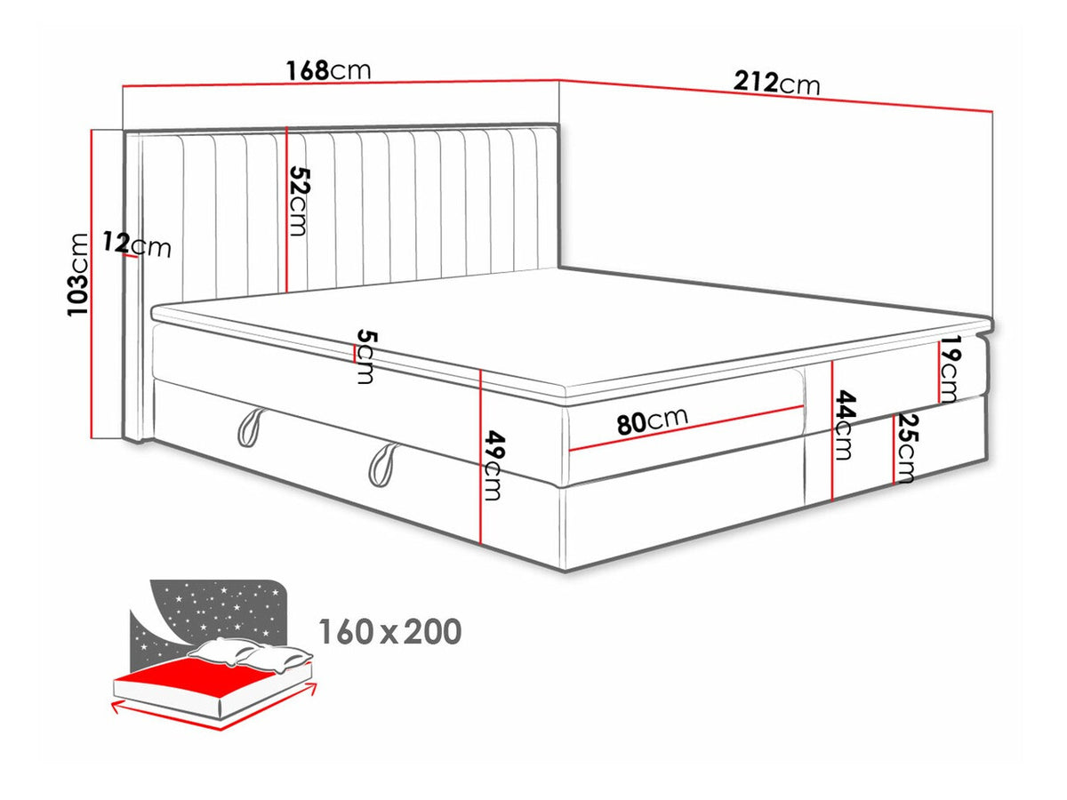 Continental bed 370126