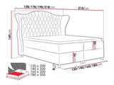 Continental bed 263304