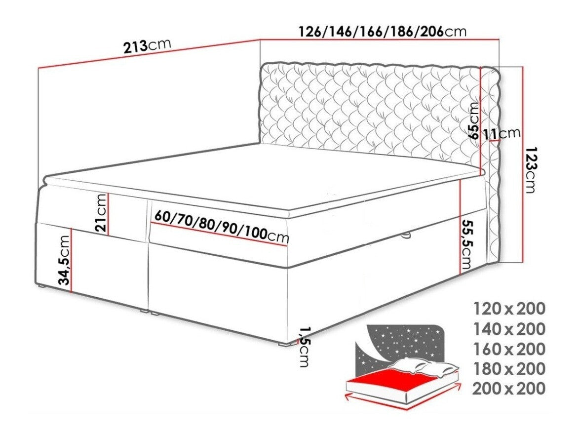 Continental bed 314082