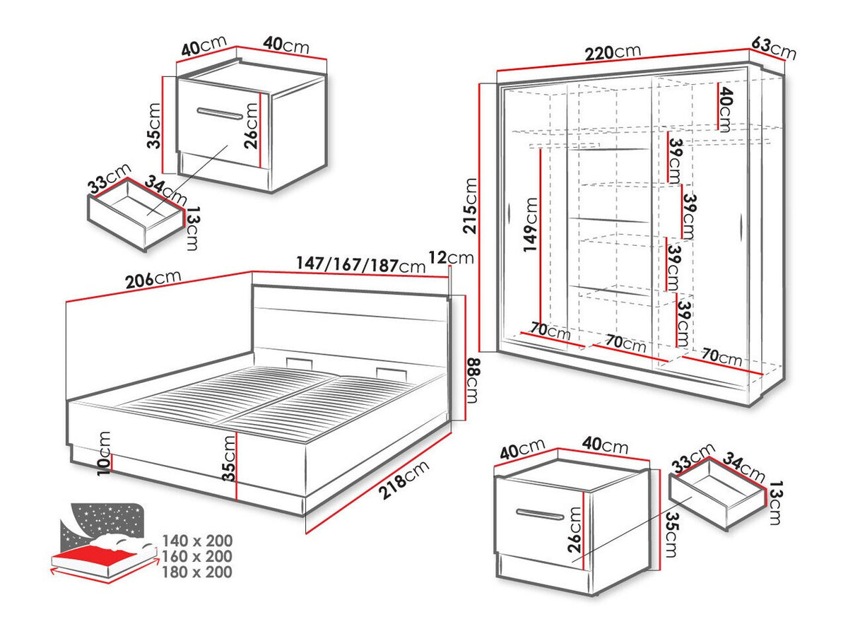 Bedroom set 171164