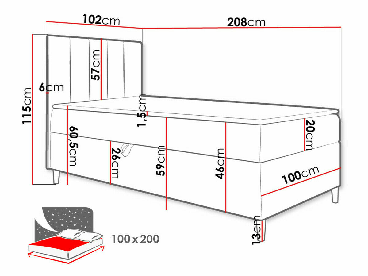 Continental bed 470258