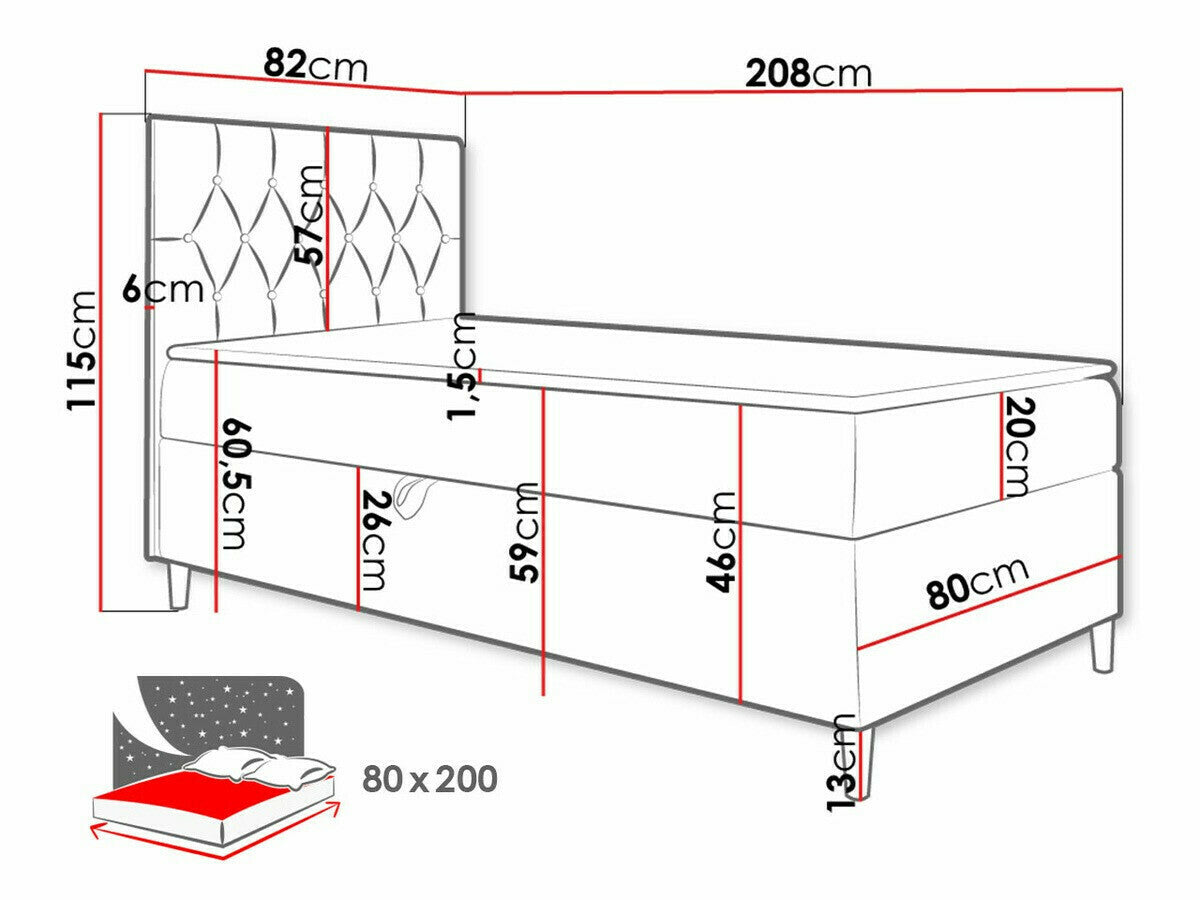 Continental bed 470340