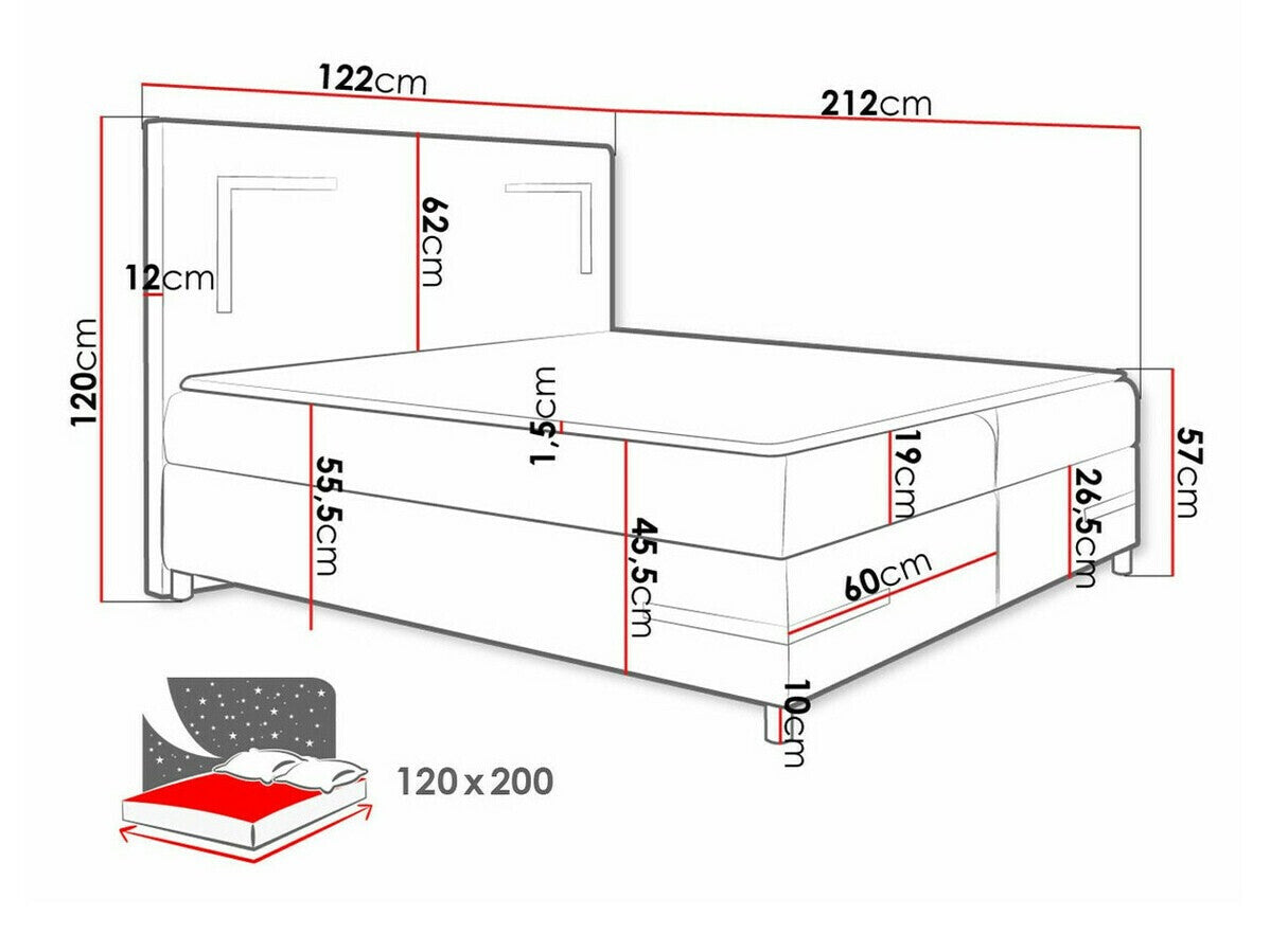 Continental bed 471016