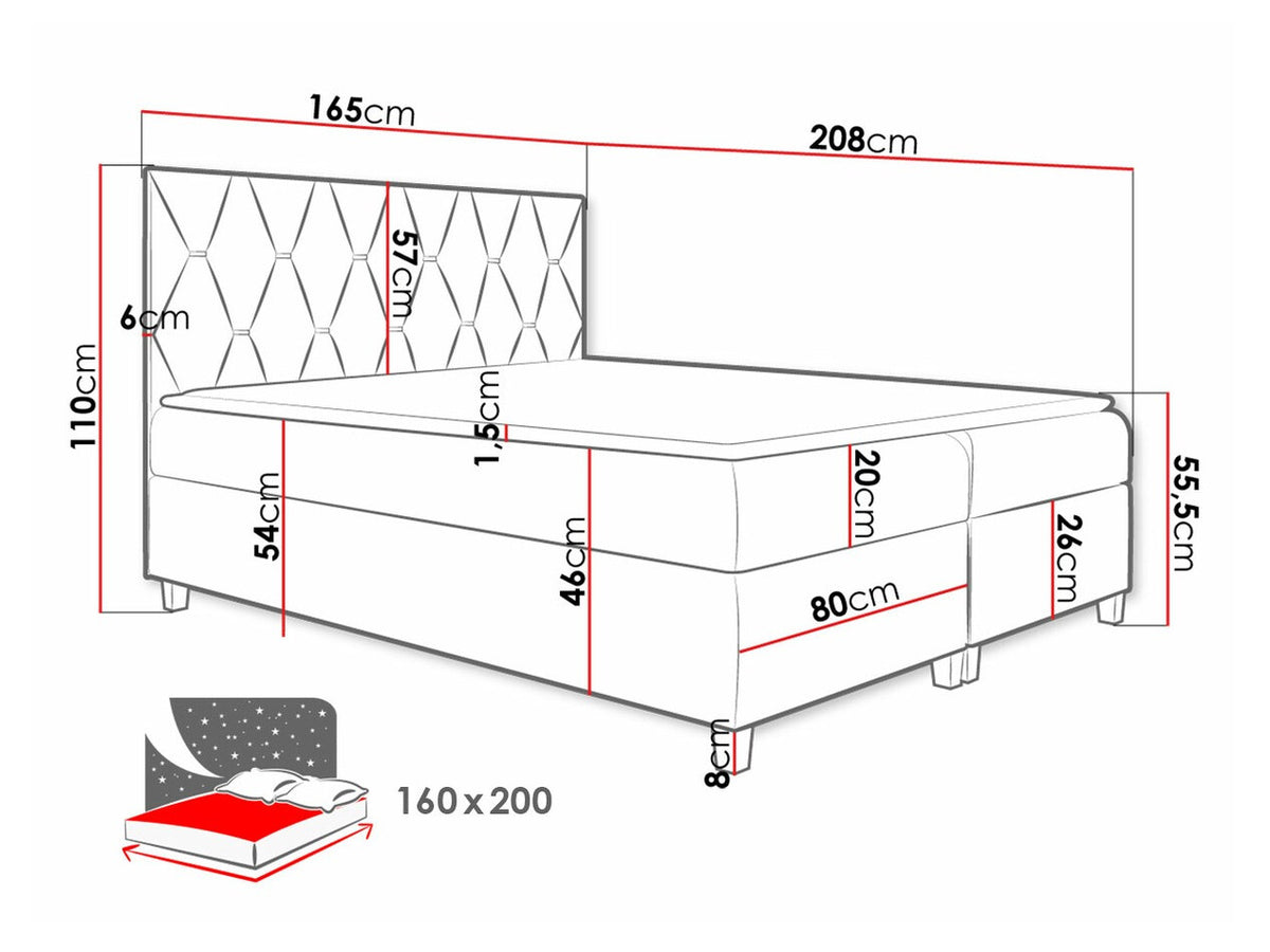Continental bed 471325