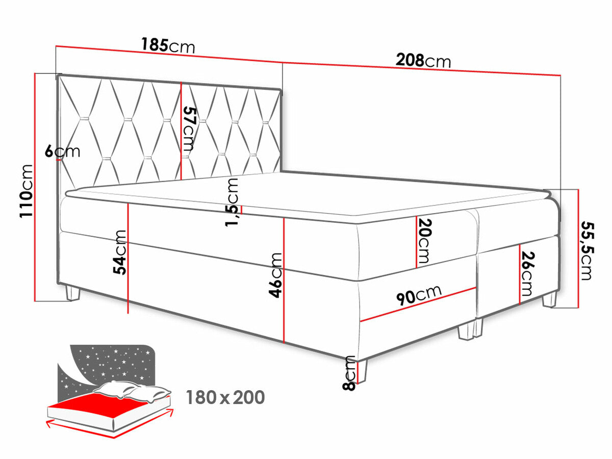 Continental bed 471325