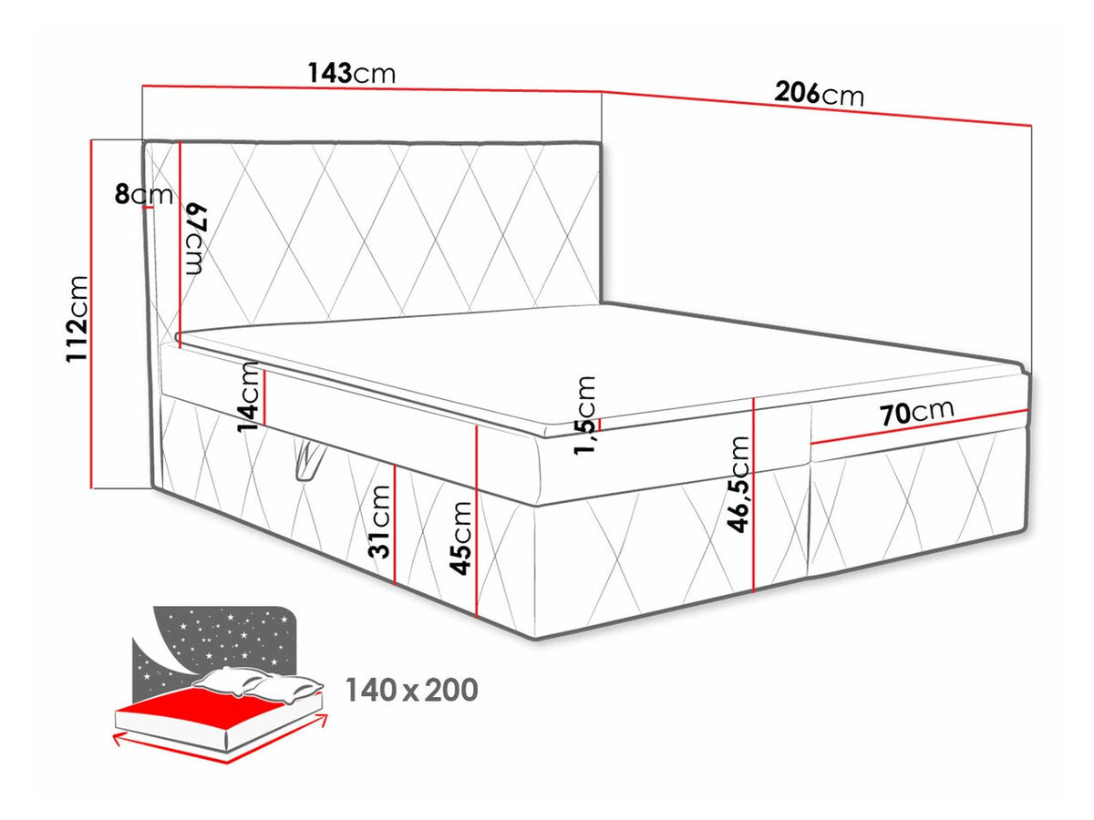 Continental bed 481123