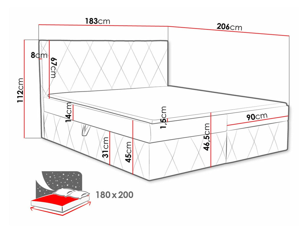 Continental bed 481123
