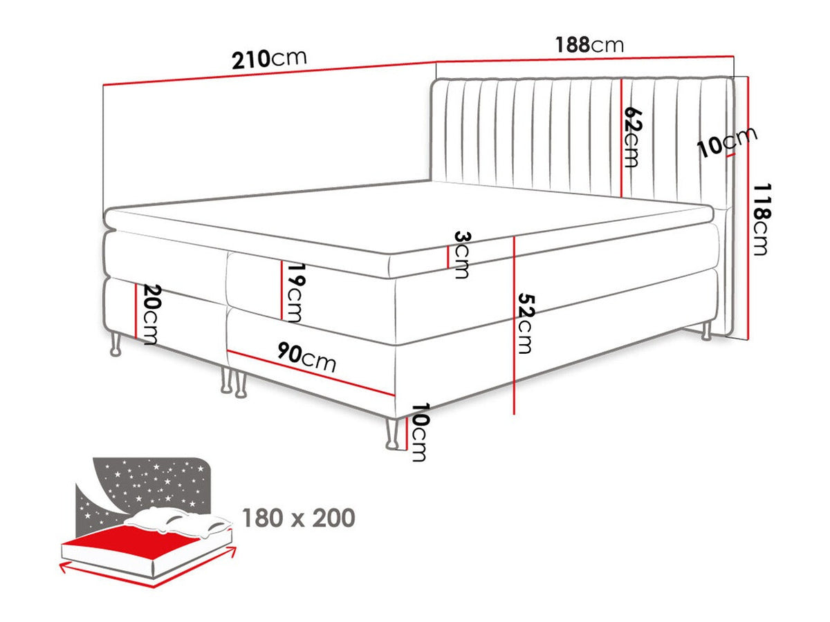 Continental bed 294981