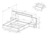 Bed 485741 With bedside tables