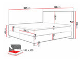 Continental bed 493984