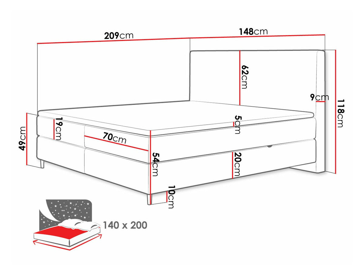 Continental bed 493984
