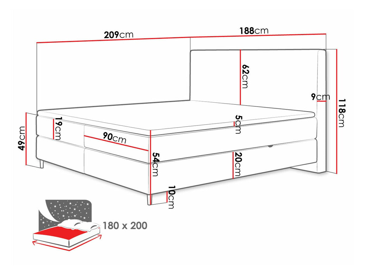 Continental bed 493984