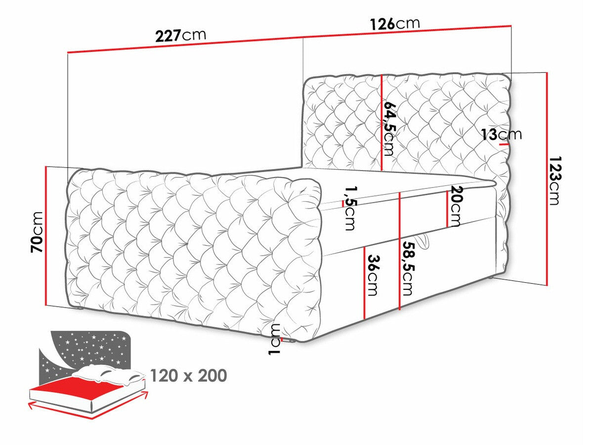 Continental bed 494302
