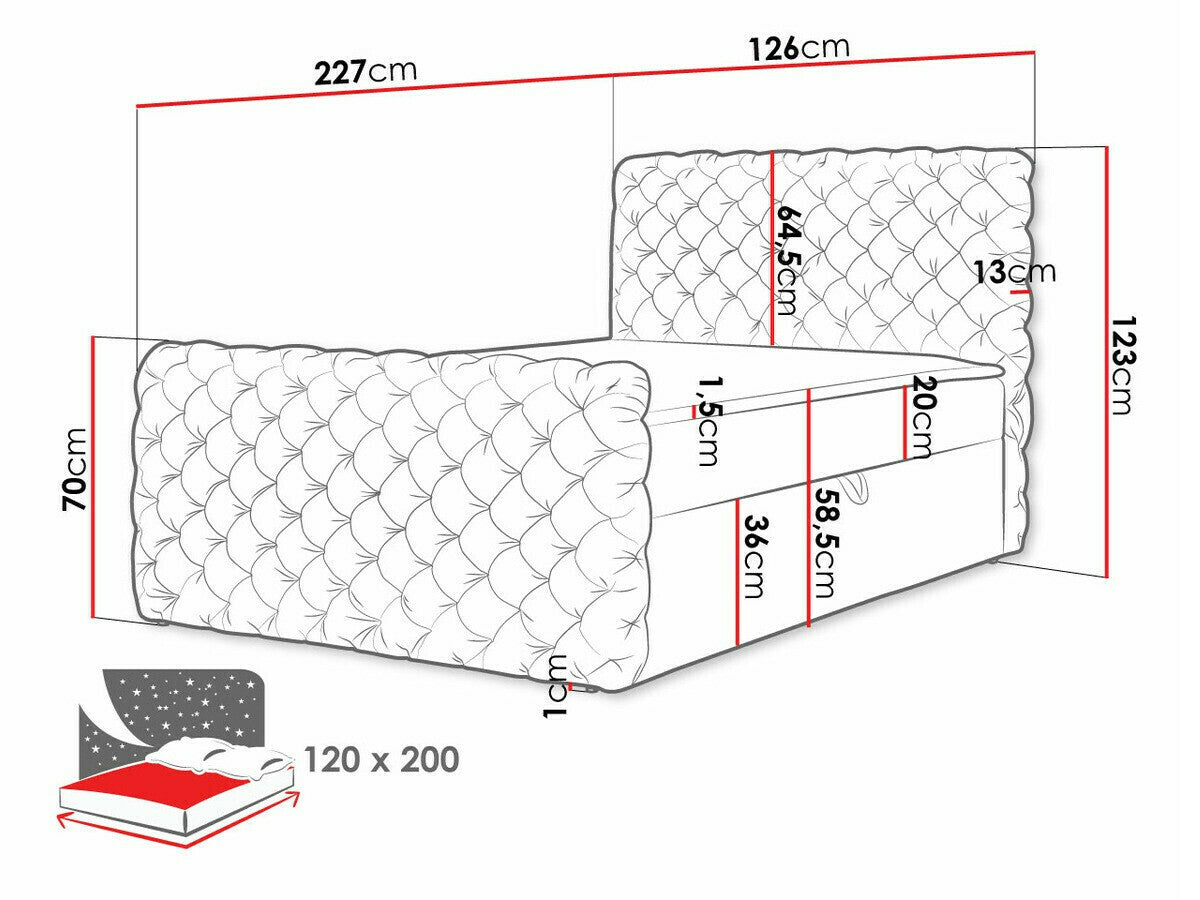 Continental bed 494302