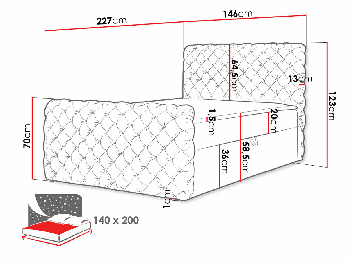 Continental bed 494302
