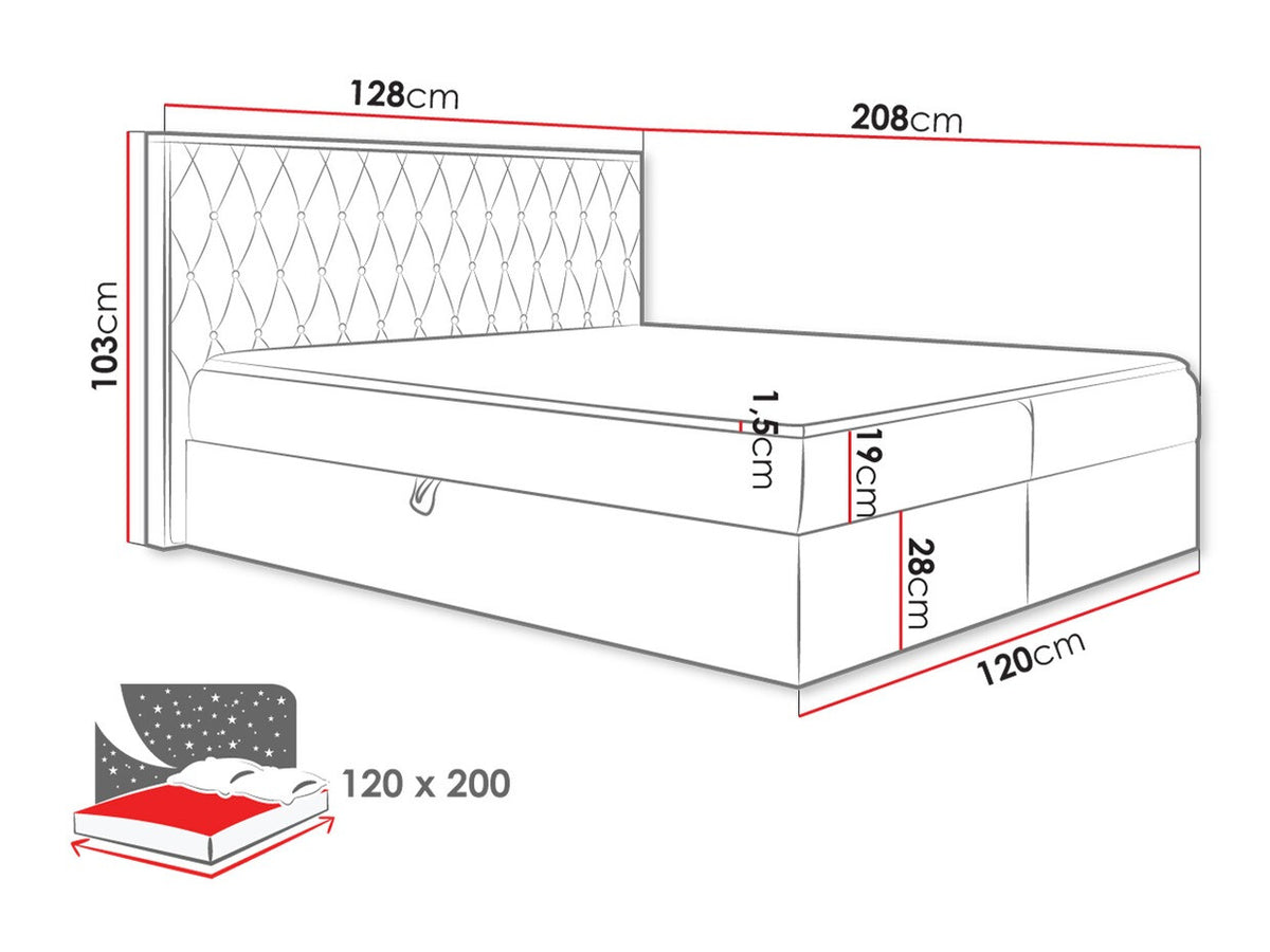 Continental bed 495477