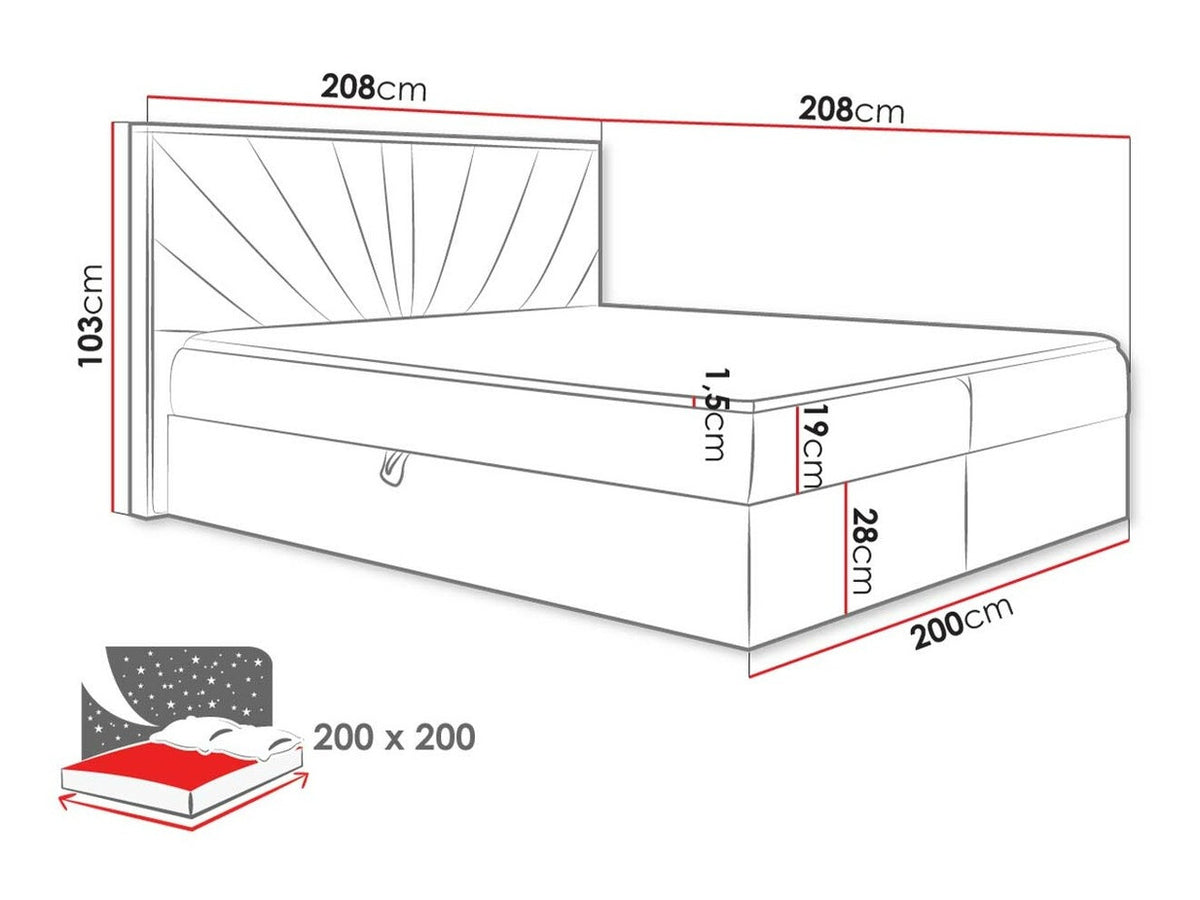 Continental bed 495530