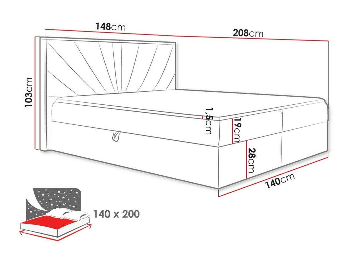 Continental bed 495530