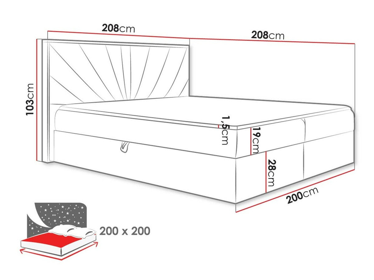 Continental bed 495530